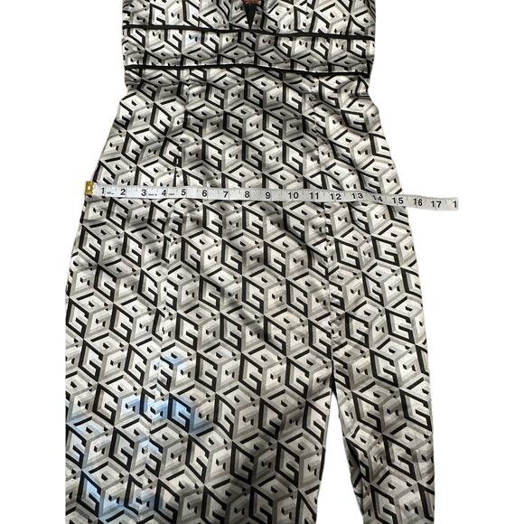 NWT GUESS WOMEN'S Logo G-CUBE SLEEK Satin PLUNGE mini Dress Size 2 Retro No bra - Picture 7 of 15